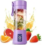 WROZZO Mini Personal Blender, 1000W Powerful Motor, 800ml Cup, 6 Stainless Blades, USB Charging, Portable Blender for Shakes and Smoothies Purple