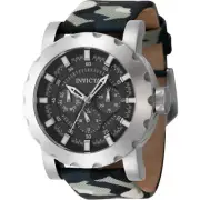 Invicta Men's Watch I-Force Quartz Black Dial Camouflage and Green Strap 47581