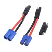 10AWG EC8 Male/EC8 Female to SAE Power Cable Silicone Wire For Motorcycle Car