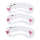 3pcs Eyebrows Model Grooming Stencil Kit Shaping Templates DIY Tools for Makeup