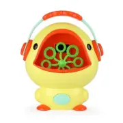 Yellow Duck Bubble Machine for Kids Blows 1000+ Bubbles Per Min Automatic