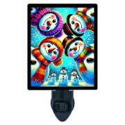 Snowman Decorative Photo Night Light, Curious Snowmen, WInter, Christmas