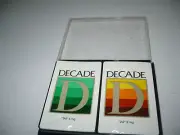 DECADE CIGARETTE PLAYING CARDS FROM STARDUST CASINO **2 SEALED DECKS+CASE**