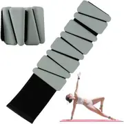 Wrist Weights Set of 2, Adjustable Silicone Workout Weights for Women and Men, Wearable Ankle Wrist Weights Suitable for Yoga Pilates and Jogging, Green