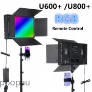 LED Video Light Kit Studio Light with Tripod Stand& Phone Holder Remote Control