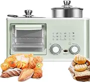 Multifunctional Breakfast Machine, 1200W Breakfast Machine with S Type Double Heating Tube, 0-60 Min Timer, Oven, Frying Pan, Steamer, Household Oven for Office, Home, Apartment, Dormitory