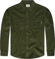 Vintage Industries Brix, shirt , color: Dark Green , size: S