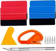 JECOMPRIS 1 Set Car Film Tool Tools Car Kit Window Film Window Tint Tool Tint Kit Red Car Accessories Car Wrap Kit Vinyl Wrap Tool Kit Car Wrapping Kit Tint Film Tool Kit