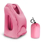 Inflatable Travel Neck Pillow For Airplane Sleep Nap Air Pillow Flight Cushion