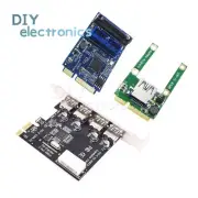 Mini 4 Port PCI-E to USB 2.0 USB 3.0 Card Express Expansion Card adapter US