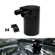 Black Billet Aluminum Oil Catch Can Tank Bottle Baffled For BMW N54 335i 535i US (for: BMW)