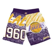 Mitchell & Ness Lakers Jumbotron Sublimated Shorts Size S