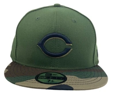 Made in the USA Cincinnati Reds New Era 59Fifty fitted Hat Cap camo