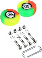 CHILDWEET Luggage Wheels Replacement Suitcase Caster Wheels Rubber Metal Easy Install
