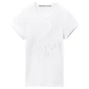 [Alexander Wang] Fitted Tee With Hotfix Cursive