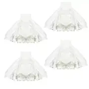 5 in. Cut End Floor Cleaning Flat Mop Head Refill Mop Head Replacement (4-Pack)