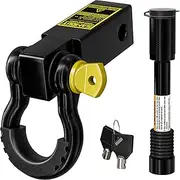 SAMOUT Shackle Hitch Receiver with 5/8" Safety Pin Lock