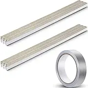 Frienda 3 Pcs 90'' l x 0.75'' W x 0.24'' H Faraday Foam Conductive Gasket Fabric Foam Strip and 1in W x 33ft l Faraday Tape High Shielding with Adhesive Backing for Grounding, Eliminate Interference