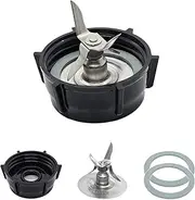 for Oster Blender Replacement Parts Blender Ice Blade with Jar Base Cap and Two Rubber O Ring Seal Gasket Accessory Refresh Kit