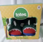 Totes Toasties Kids Dino Slippers MEDIUM (13-1) NIB