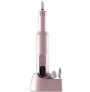 18000RPM Cordless Electric Nail Drill Rechargeable Portable Efile Nail Drill Kit Manicure Pedicure Polishing Shape Tools(Pink)