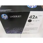 2014年-HP Q5942A 42A 原廠黑色碳粉匣 適用:LASERJET 4250/4350 雷射印表機