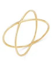 Moon & Meadow 14K Yellow Gold X Ring