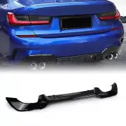 Rear Bumper Lip Diffuser Spoiler For BMW G20 G28 M Sport 2019-2022 Square Mouth