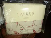 NIP Ralph Lauren Mirabeau Paisley Multi Red King Bedskirt