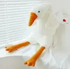 Giant 130cm White Goose Pillow Plush Toys Big Goose Duck Soft Sleeping Dolls