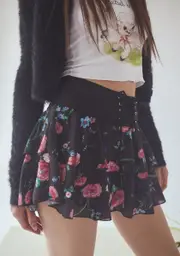 [Current Mood] Can't Be Just Friends Floral Mini Skirt