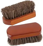 FOMIYES 2pcs Horse Hair Cleaning Brush for Shoes Boots Multi Function Shoe Cleaner Kit for Polishing Dusting Practical Friends Family