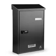 Outside Wall-Mounted Mailbox with Combination Lock, Suggestion Box, Square & ...