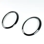 Glossy Black Head Lamp Light Rim Trim 2 Pieces For Mini Cooper R50 R52 R53 01-06 (for: Mini)
