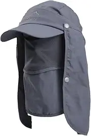 [Anneome] Face Mask Hat Sun Protection Quick Drying Cap for Fishing Hiking Outdoor Sports