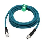 M12 Ethernet 8 Pin X Coded RJ45 CAT7e GigE Cable for Basler Cognex Industrial...