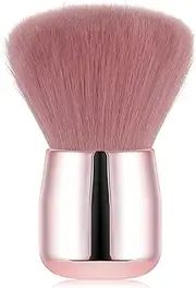 Vaincre Large Nail Dust Brush, Nail Art Dust Powder Remover, Fluffy Kabuki Brush for Nails (Pink)