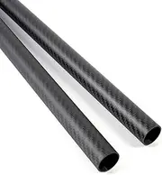 2pcs Carbon Fiber Tube 25x23x420mm,3K roll Wrapped Twill Matte Finish.