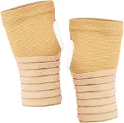OHPHCALL 1 Pair Wrapped Compression Bracers Gloves for Men Workout Gloves Knit Mittens Mens Wristband Wrist Braces Mens Glove Compression Wrist Sleeves Mens Workout Gloves Hand Spandex