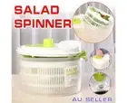 Salad Spinner Plastic Vegetable Large Veg Leaf Colander Dryer Drainer Bowl