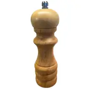 6" Adjustable Manual Pepper Grinder Wooden Salt Pepper Mill With Ceramic Grinder