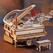 Magic Piano Mechanical Music Box 3D Puzzle Wooden Home Décor for Adult,Kid Gifts