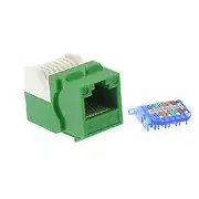 CAT5E Tool Less Keystone Jack Green