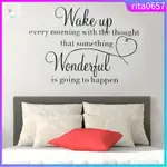 BEDROOM LETTERS QUOTE WALL STICKERS ART ROOM REMOVABLE DECAL