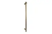 AGUZZO EZY FIT Heated Towel Rail - Single Vertical Square Tube - (H1400mm) - Brushed Brass