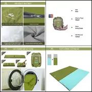 Ultra-Light Warm Weather Envelope Sleeping Bag, Outdoor Camping, Backpacking