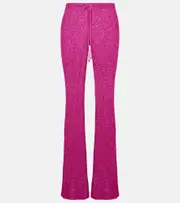 [Bananhot] Bananhot Liz knitted sequined flared pants XS/S pink