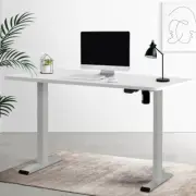 Electric Standing Desk Frame Motorised Computer Table Height Adjustable White