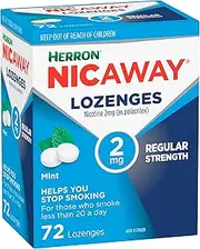 Nicaway 2mg Stop Smoking Mint Lozenge (Pack of 72)