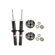 Pair Front KYB Shock Absorbers + Strut Top Mount Kit for BMW X5 E70 X6 E71 07-14
